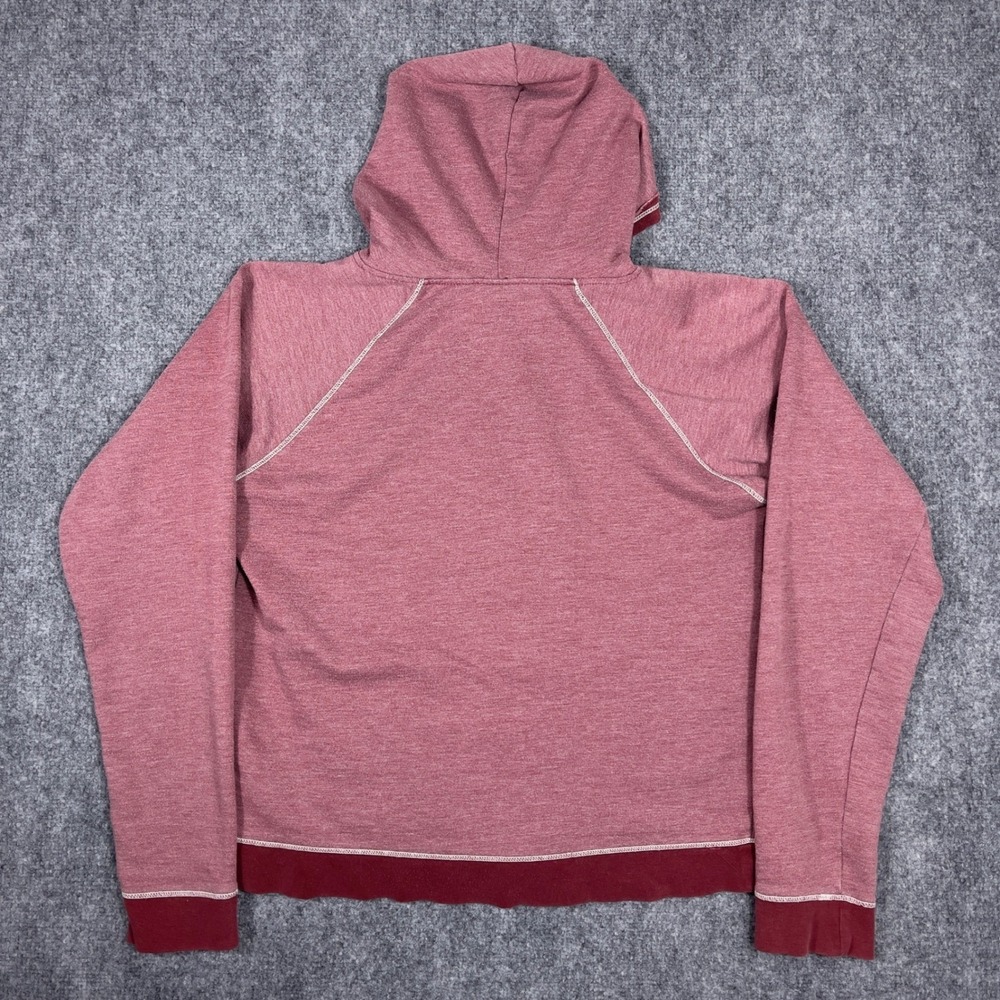 Hard Rock Cafe Y2K Zip Up Hoodie Womens Medium Maroon Key West Graphic Raglan - Picture 2 of 6